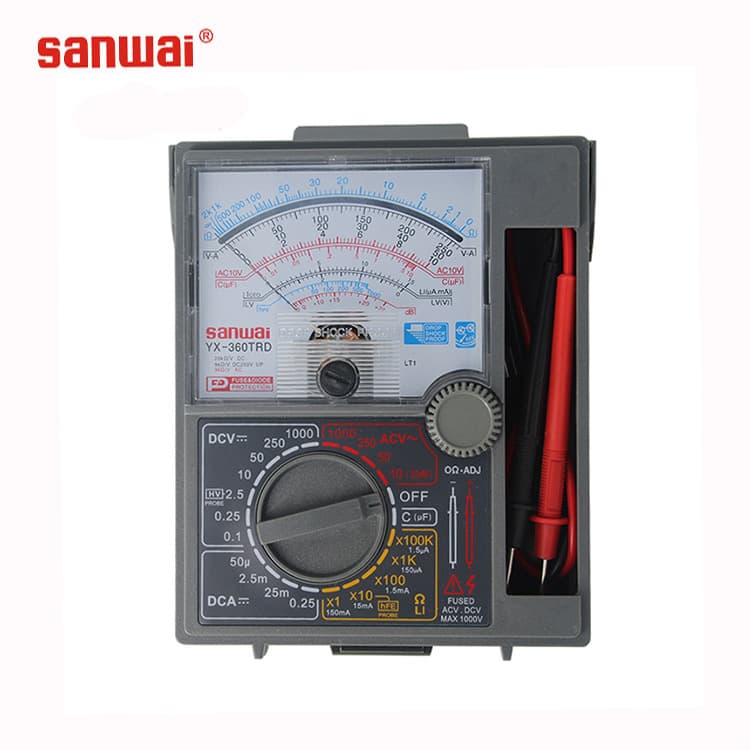 HABO Analog Multimeter YX-360TRD Voltage and Current Meter for Electrical Teaching, Multi-purpose Panel Meter