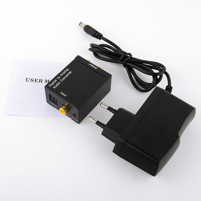 Digital to Analog Audio Coaxial Converter Optical to Analog SPDIF to RCA PS5 Decoder