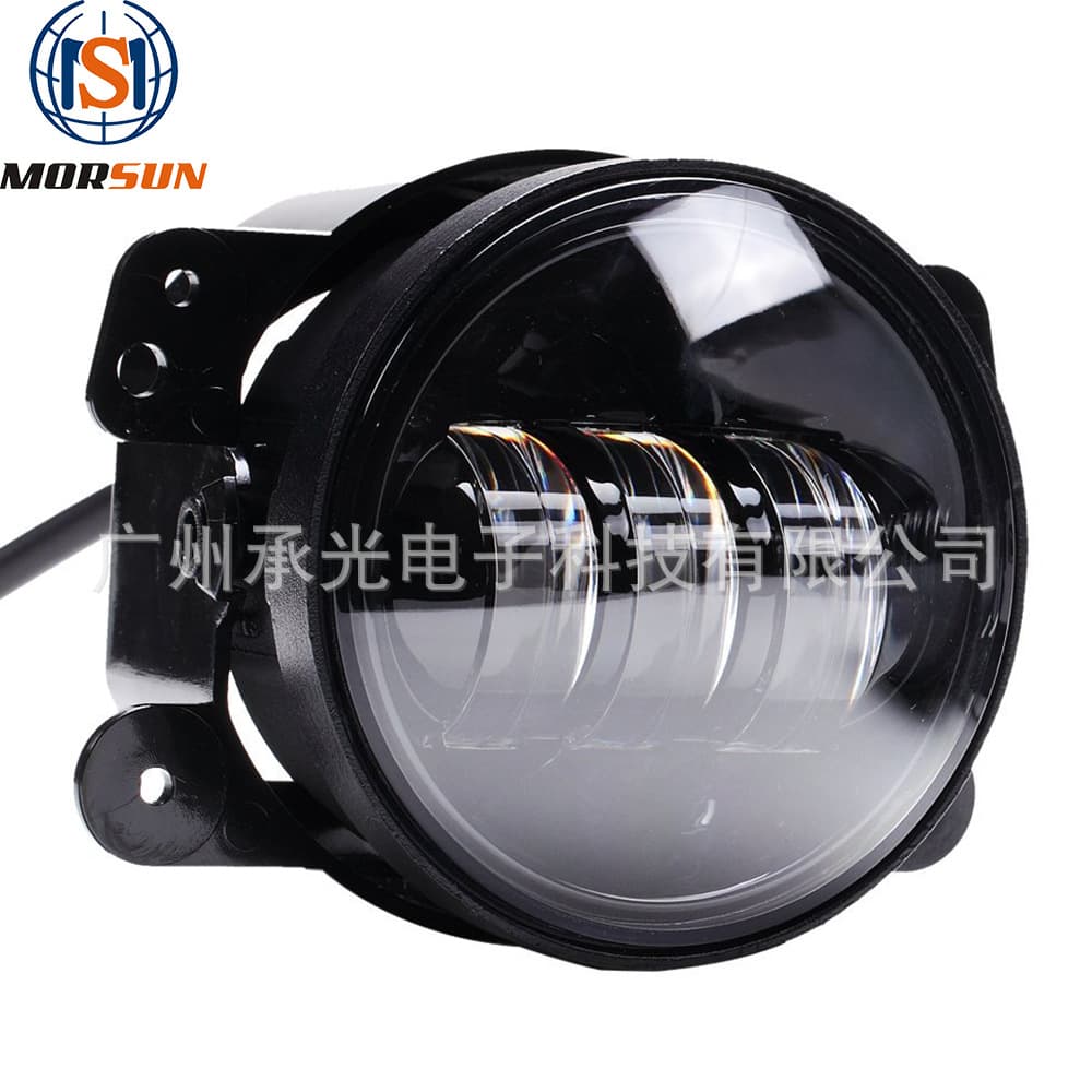 Fits Jeep Wrangler 4-inch fog light, off-road front bumper light, LED fog light, automotive modification fog light