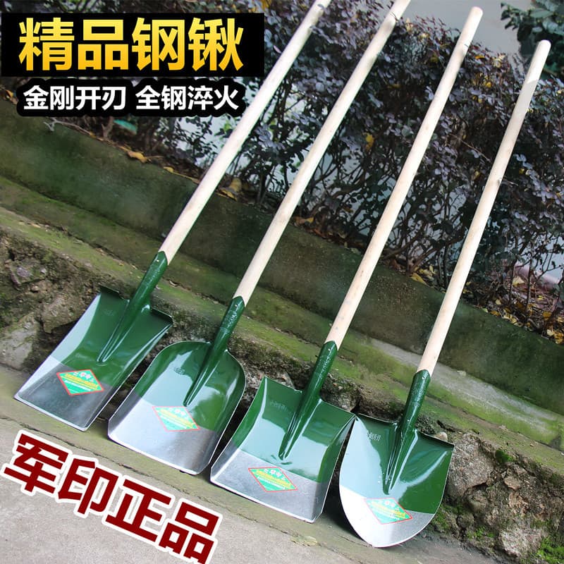 Military Shovel, Agricultural Wooden Handle, Pointed Shovel, Flat Shovel, Iron Spade, Steel Shovel, Snow Shovel, Mud Shovel, Gardening Tool