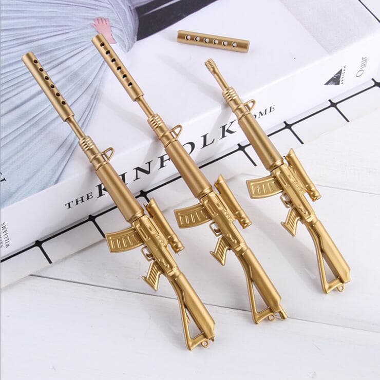 Creative Stationery Machine Gun Model Gel Pen, Cute Student Gift Water Pen, Novelty Sign Pen, Factory Direct Sales