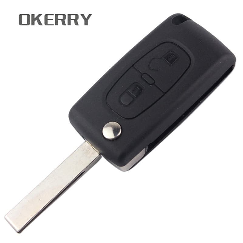 Suitable for old Citroen 2C2 C3 CE0536 folding key shell Citroen 3-key side slotted key shell