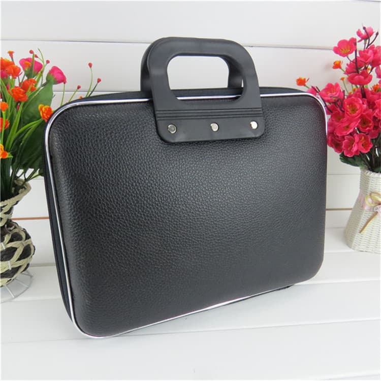 14-inch 15.6-inch Business Computer Work Bag Life Insurance Sales Exhibition Bag Leather Material Document