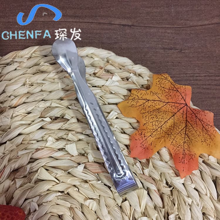 Factory Direct Thickened Stainless Steel Non-Magnetic Tongs, Restaurant Coffee Mini Sugar Tongs, Kitchen BBQ Steak Tool Tongs