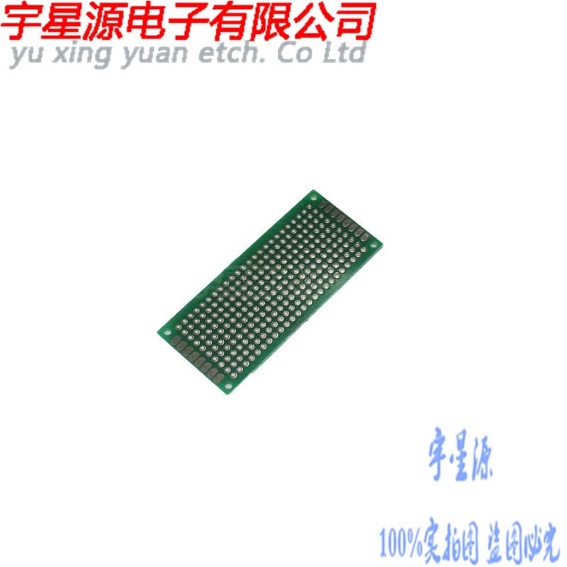 Double-sided HASL PCB Board Fiberglass 3x7cm Thickness 1.6mm Perfboard Prototyping Board