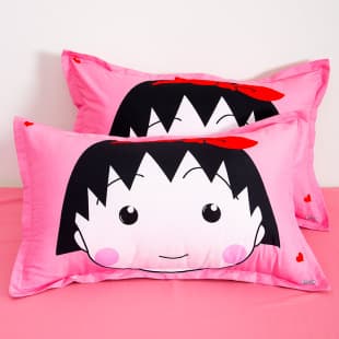 Cartoon Anime Australian Cotton Pillowcase, Washable Dorm Pillowcase for Students