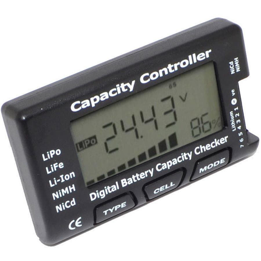 Digital Screen Lithium/NiMH Battery Voltage Meter, Cellmeter7 1-7S, for Drones