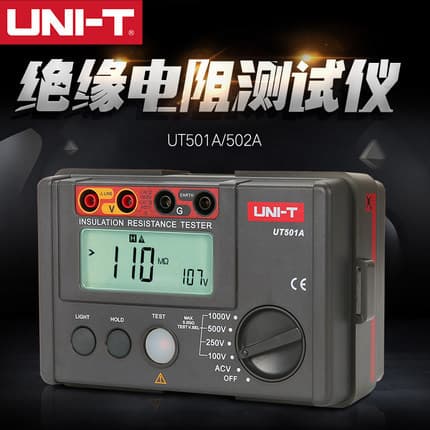 High Voltage Digital Megohmmeter 2500V UT501A/UT502A UNI-T Genuine Insulation Resistance Tester