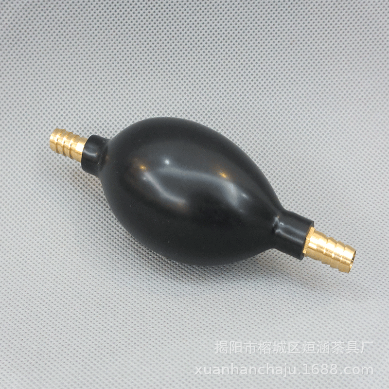 Tea tray drain ball, water-absorbing ball, silicone double copper head latex tea water ball, drain pipe tea water pipe tea tray accessories