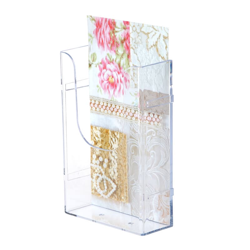 Dido Manufacturer A6 Wall-Mounted Catalog Rack, Magazine Tri-Fold Rack, Combinable Document Holder EXL-12