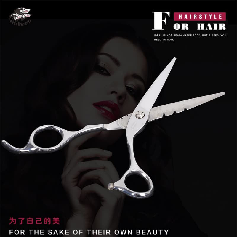 Hair Scissors Factory Wholesale 6 Inch Hair Cutting Scissors Barber Scissors Bangs Trimmer Thinning Scissors Straight Scissors