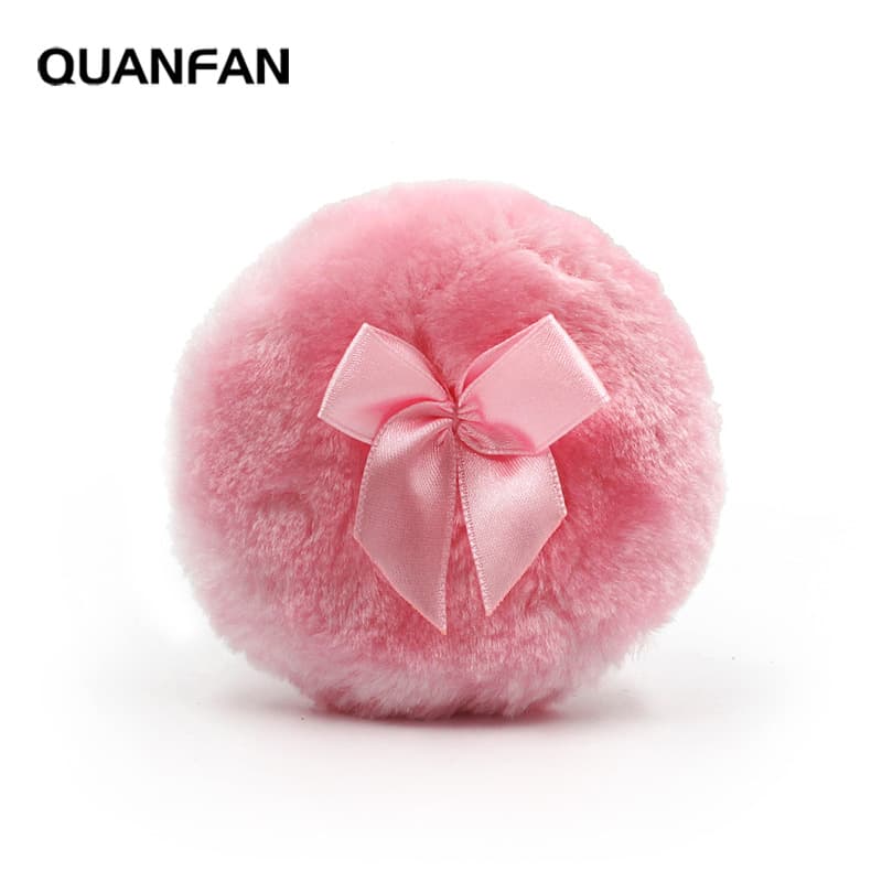 Cross-border Wholesale Long Hair Butterfly Flower Dry Powder Puff Setting Powder Puff Soft Skin-friendly Baby Body Talcum Powder Puff