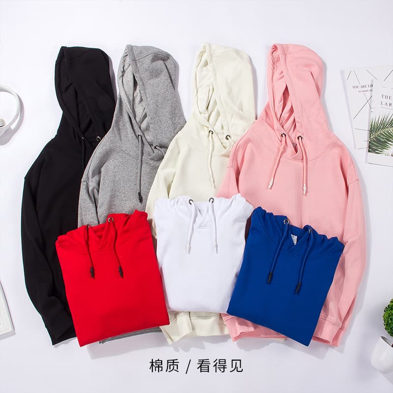 New Autumn/Winter Unisex Hoodie, Solid Color Long Sleeve Sweatshirt with Kangaroo Pocket, Print Design, Wholesale