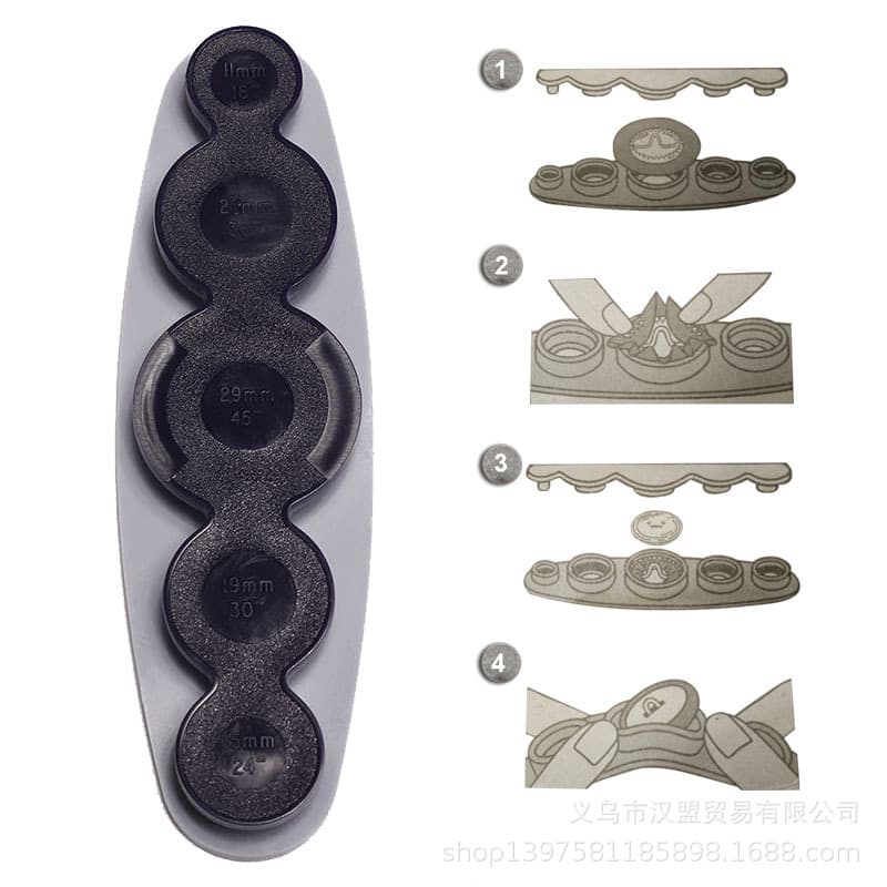 Bestselling DIY tools on etsy.com (USA): Universal button attaching tool, coat button making and sewing tool.