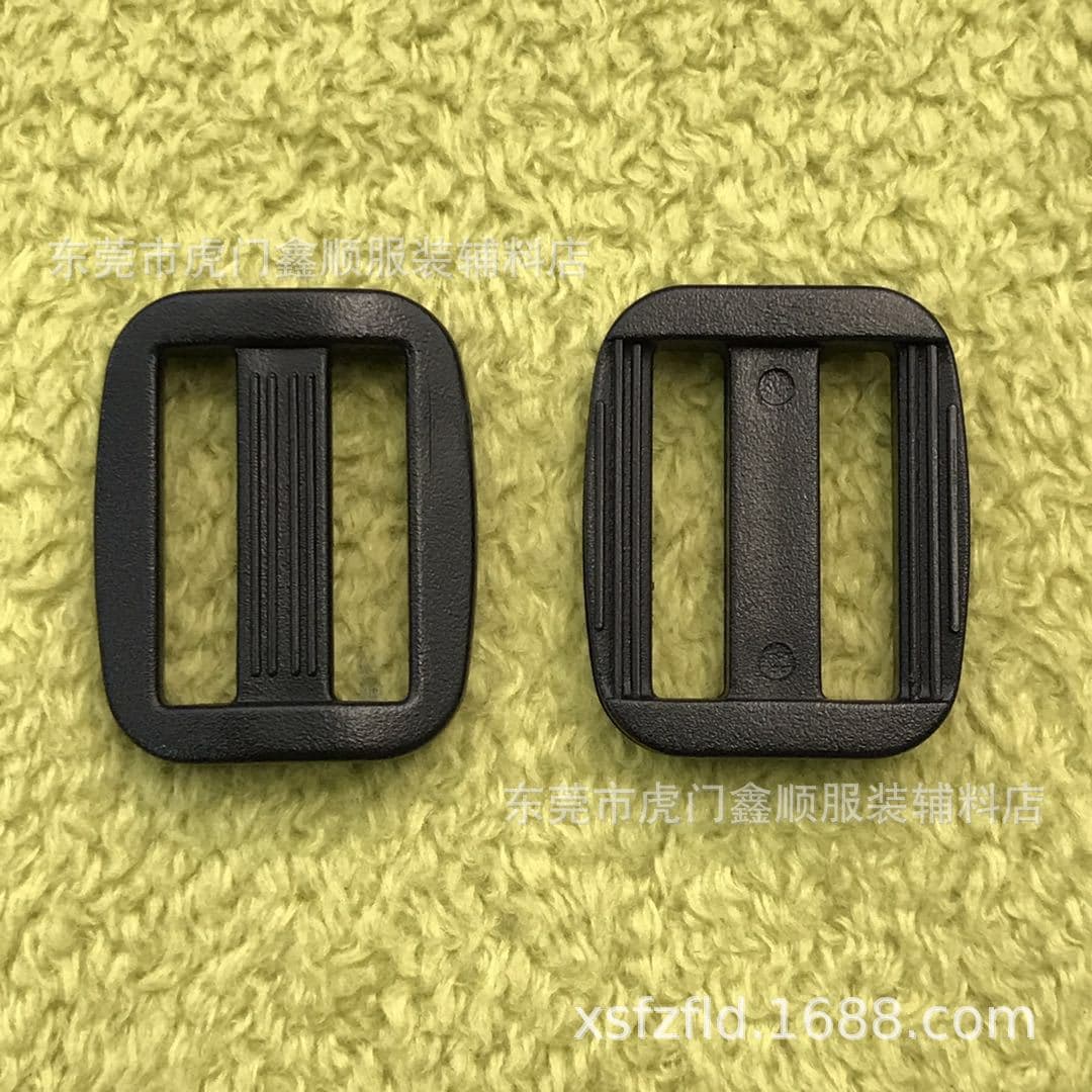 Factory In-Stock 15MM Plastic Ladder Lock 5-Point Plastic Three-Stage Buckle Bag Accessories Webbing Adjuster Buckle