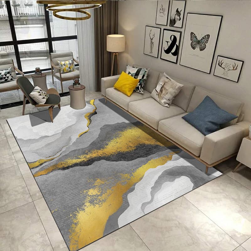 INS Modern Minimalist Living Room Sofa Coffee Table Rug, Showroom Apartment Decorative Rug, Size Rug