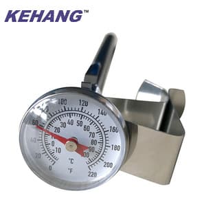 Milk Thermometer Stainless Steel Kitchen Cooking Thermometer with Magnifying Function Home Thermometer