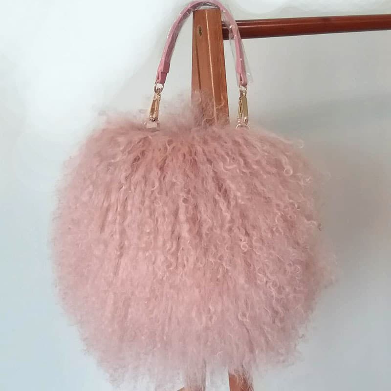 2019 European Shearling Chain Crossbody Bag, Versatile Sweet Shoulder Bag with Niche Fashion Design