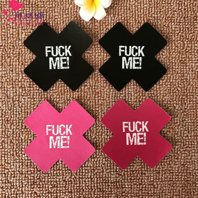 New Sexy Adult Nipple Covers, Disposable Pasties, Cross-Shaped Seductive Fabric Nipple Covers, Drop Shipping