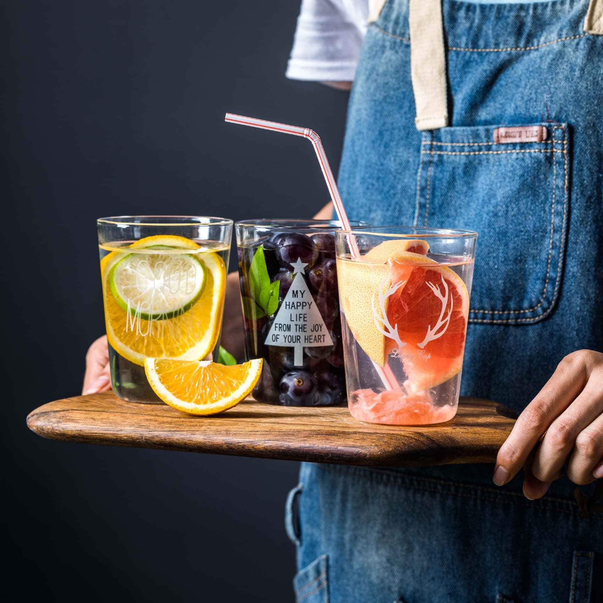 Milk Breakfast Cup High-Temperature Resistant Household Glass Cup Kitchen Juice Cup Water Cup Glass Milk Cup Coffee Cup Water Cup