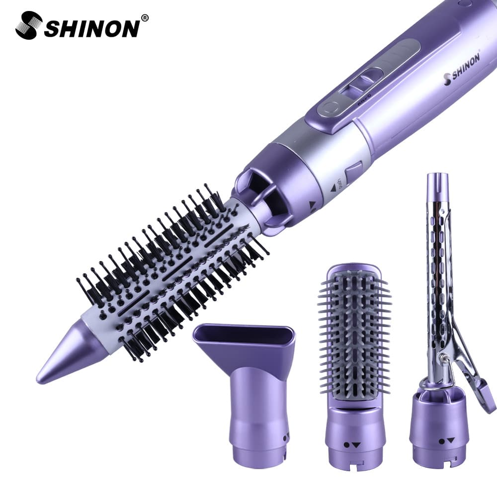 Multifunctional Home & Salon Hair Dryer, Curling & Straightening Comb 2-in-1 Electric Curling Wand, Portable Electric Curling Set