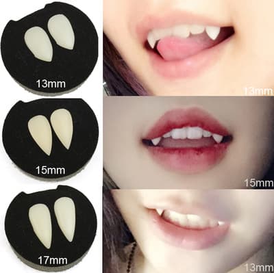 Dentures Halloween Vampire Dentures Zombie Teeth Tiger Braces COSPLAY Masquerade Props