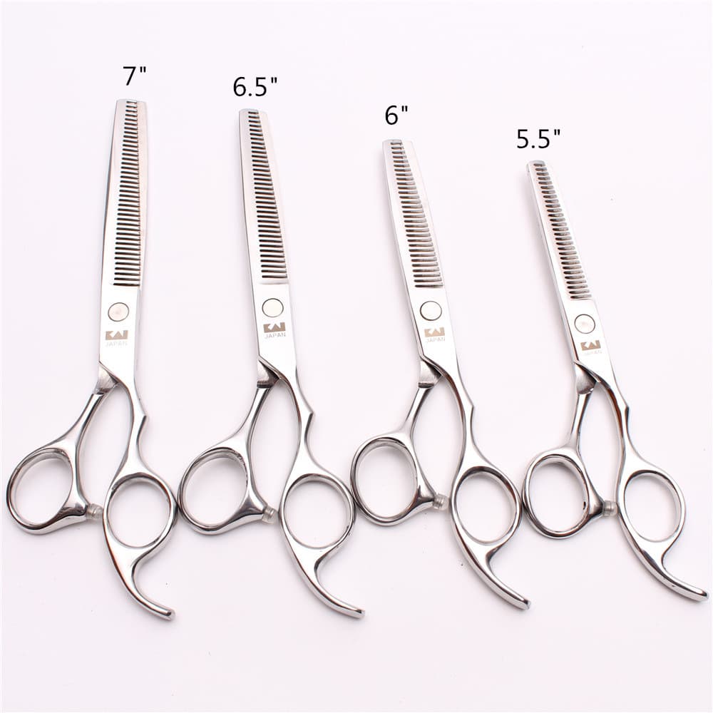 Huojian 5/5.5/6/7/7.5/8 inch Barber Scissors Straight Shear Bangs Thinning Shear Pet Grooming Straight Scissors