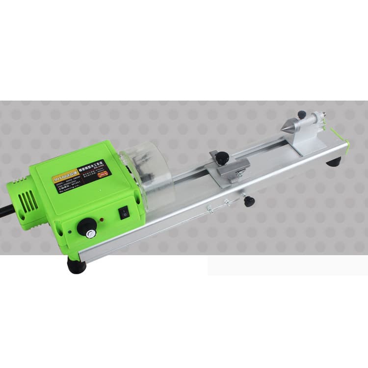 Mini DIY Woodworking Lathe Machine Polishing Grinding Cutting Buddha Beads round Beads Lathe Tool Small CNC Wood Turning Lathe