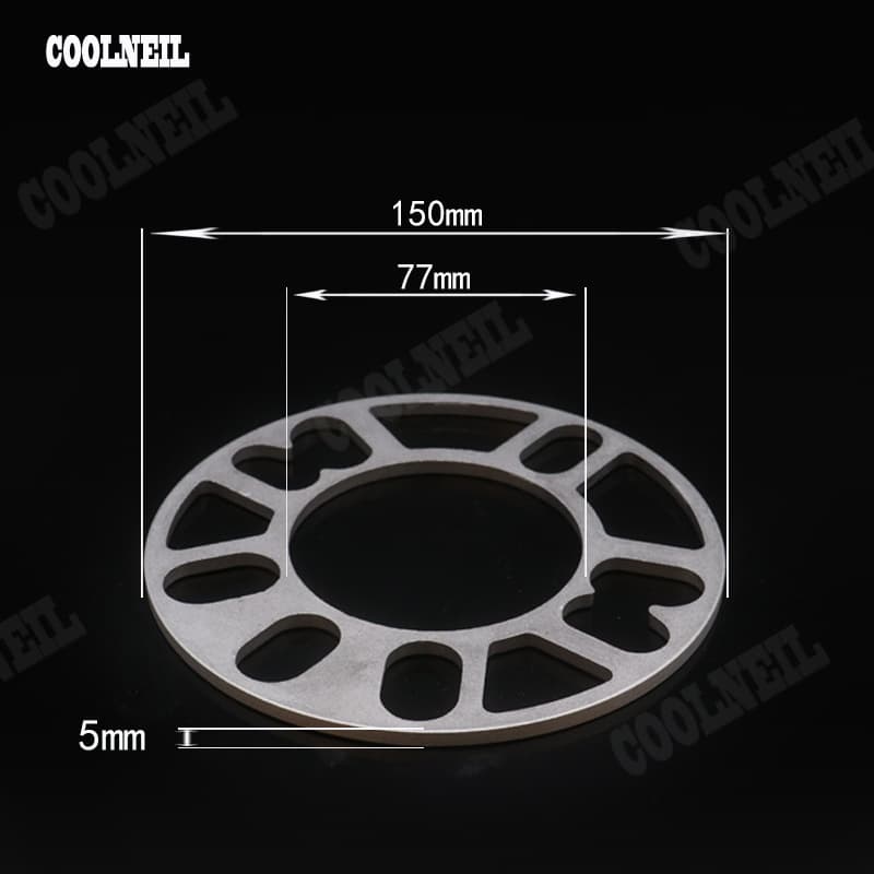 5mm car wheel hub pads, car aluminum alloy tire pads, factory thickened, available in stock.