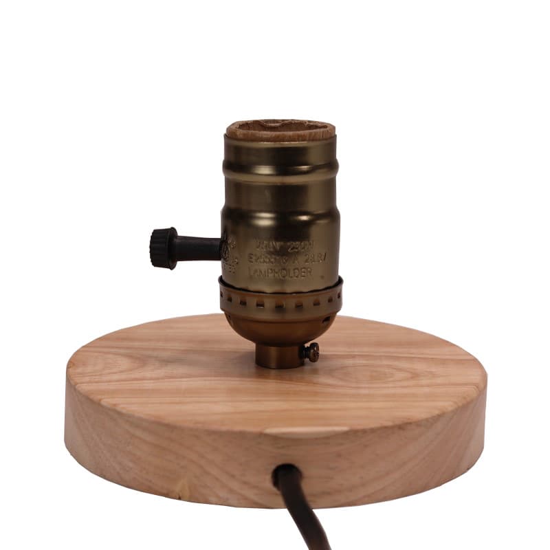AliExpress Amazon 12 Offerings Disc Wood Art Retro Study Personality Creative Living Room Eye-Caring Table Lamp