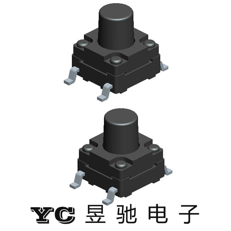 High temperature resistant 6*6, 8*8, 12*12 four-pin waterproof push button switch, waterproof tactile switch