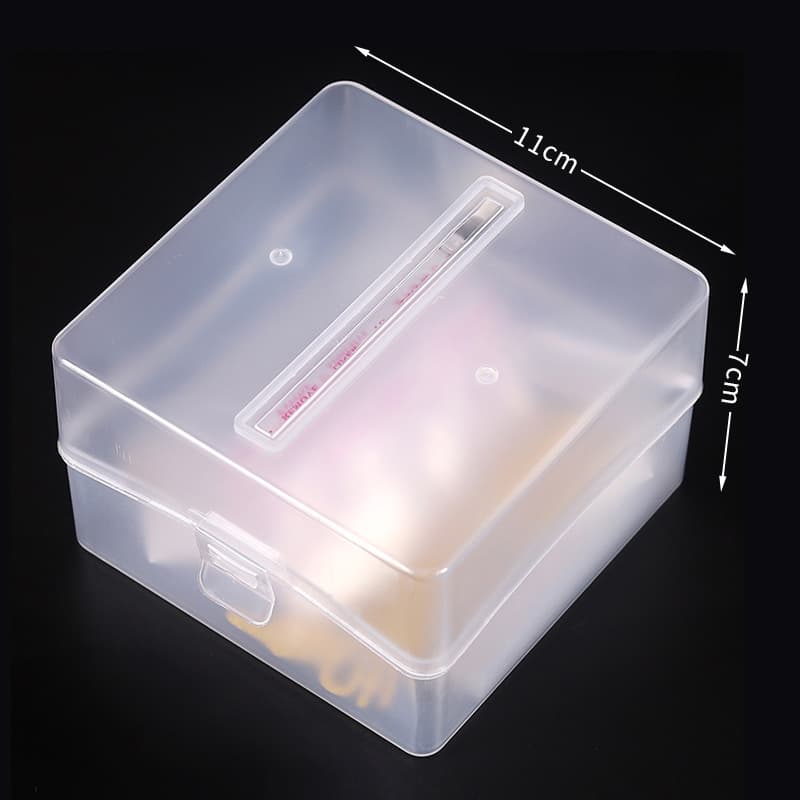 Wholesale birthday party supplies, Douyin trending creative cake money box, square transparent box, bulk quantity with excellent quality