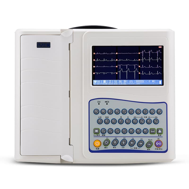Sanrui ECG-3312 12-Lead Electrocardiograph Machine Automatic Analysis Diagnosis Portable Medical
