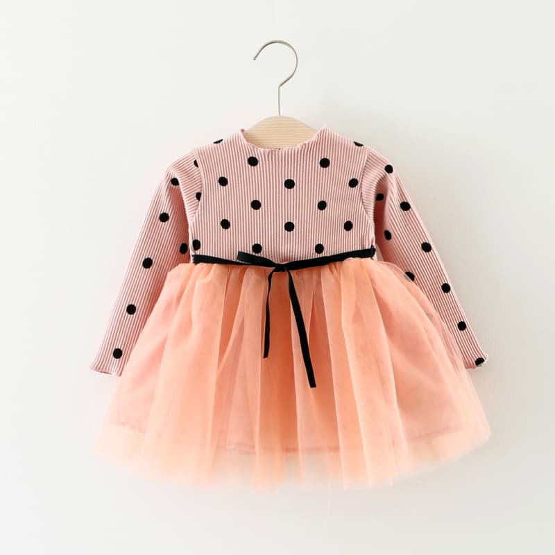 2018 New 1-3 Year Old Baby Girl Stylish Korean Children's Fashion Dress Set Spring Autumn Trendy Wholesale 1364