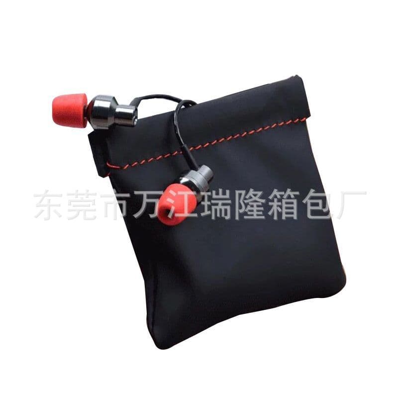 Universal PU Data Cable Bluetooth Earphone Storage Bag, Neutral Earphone Leather Case, In-Stock Ear Tip Packaging Pouch