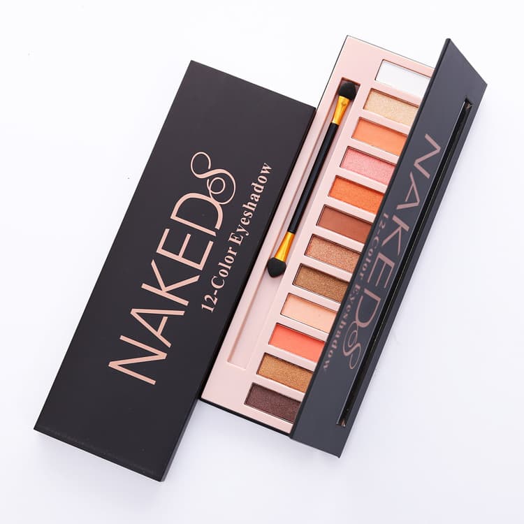 Cross-border Beauty Multi-color Shimmer Matte Earth Tone Eyeshadow Palette 12-color Makeup Palette Large Palette European and American Eyeshadow Palette