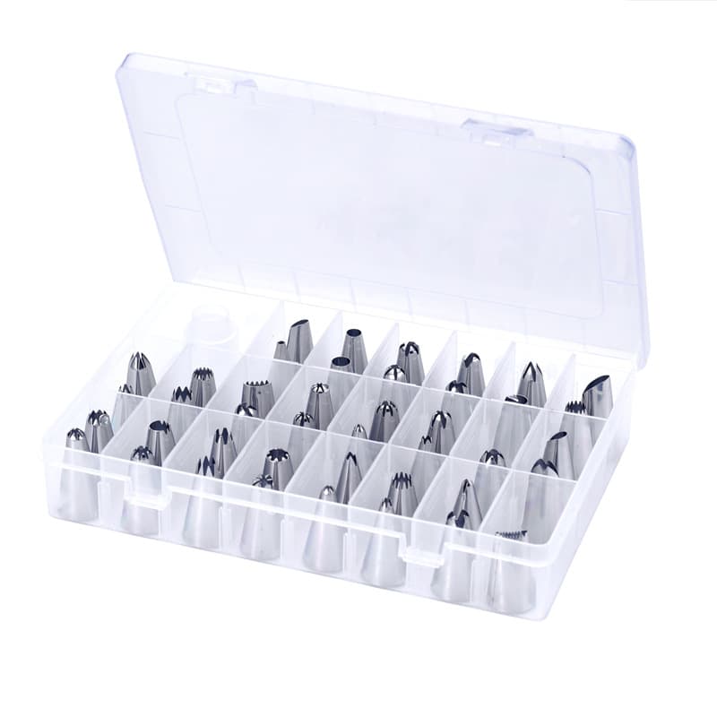 42-Piece Icing Nozzle Set, Complete Cake and Cookie Decorating Tool Kit, Boxed Stainless Steel Piping Nozzles