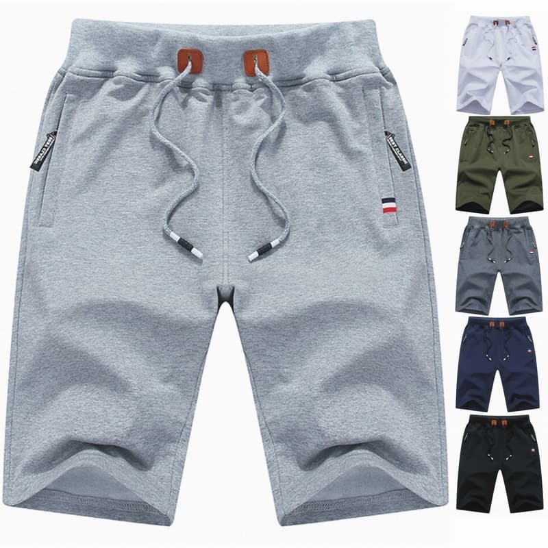 Summer casual shorts men's sports pants cotton elastic elastic waist youth trendy shorts cross-border beach pants