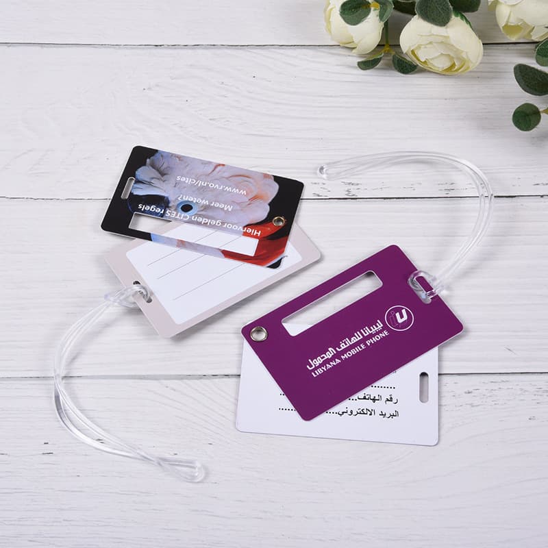Advertising gifts, PVC plastic luggage tag customization with logo, airplane boarding luggage identification tags, bag tags.