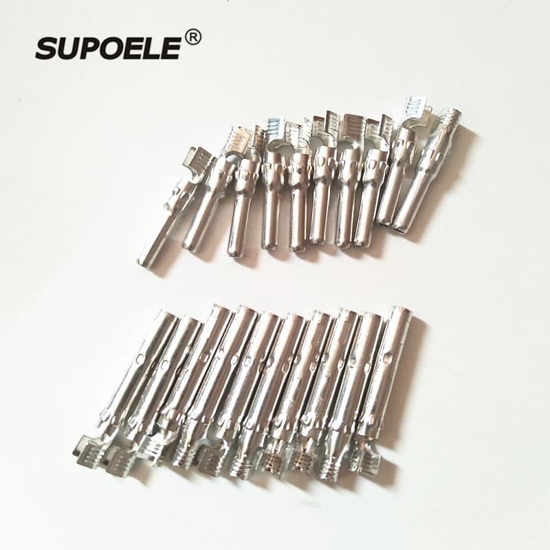 MC4 Solar Connector Inner Core, Positive and Negative Open Type Male and Female, T2 Tin-Plated Copper Pin