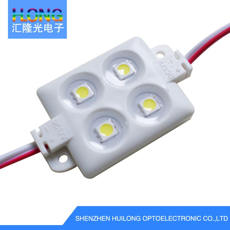 Factory direct LED four-light module, 5050 square light-emitting module, advertising sign light source, injection-molded waterproof lamp