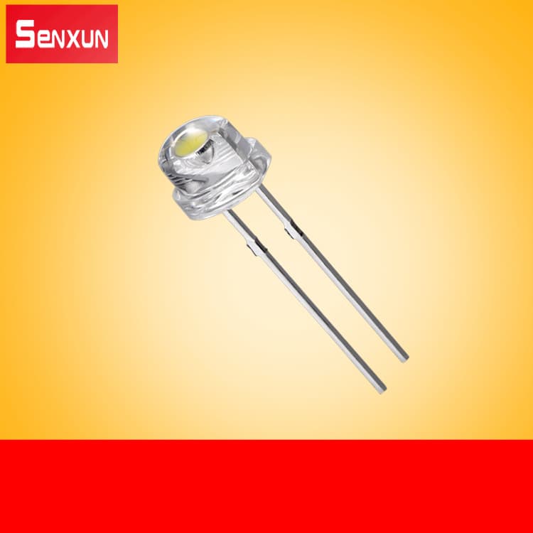 5mm Straw Hat LED Bead 0.5W Through-Hole High-Power Light Emitting Diode
