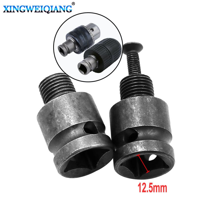 Universal Pneumatic Wrench Adapter Rod for Impact Drills, Electric Wrench Converter Head, Drill Chuck, Square Woodworking