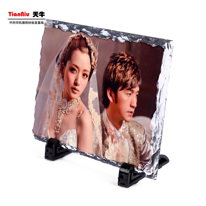 Cross-border Heat Transfer Slate Painting Blank Coated Sublimation Rock Art Heat Transfer Slate Print Supply Frame Ornament