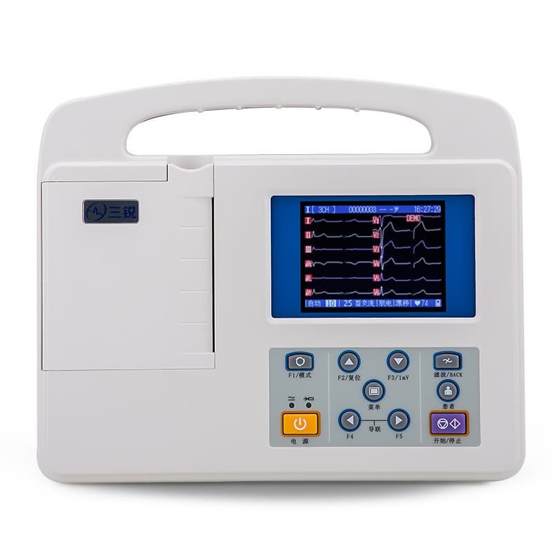 Sanrui ECG-2303B Three-Channel Electrocardiograph Twelve-Lead Automatic Analysis Diagnosis Portable Medical Device