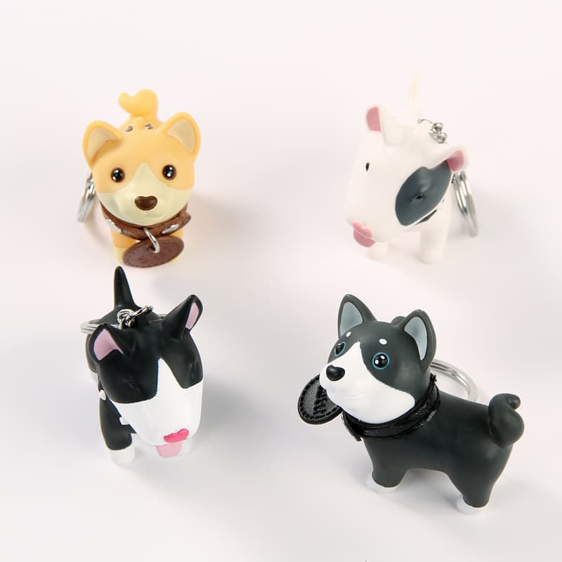 Factory Direct Creative Dog Keychain Keyring Couple Keychain Pendant Dog Keychain