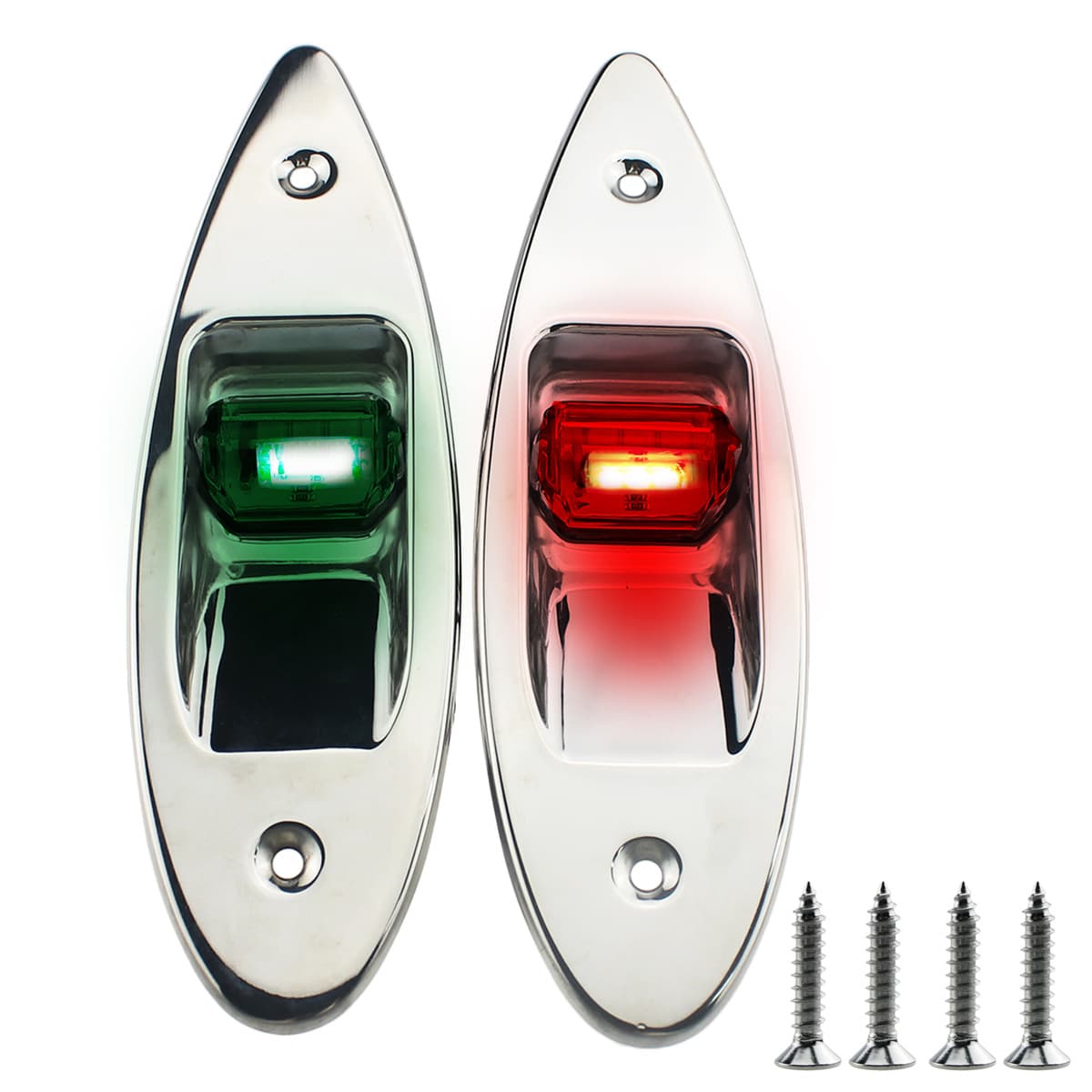 Wholesale 12V Marine Boat LED Side Bow Light Red Green LED Indicator Boat Light Yacht Navigation Light