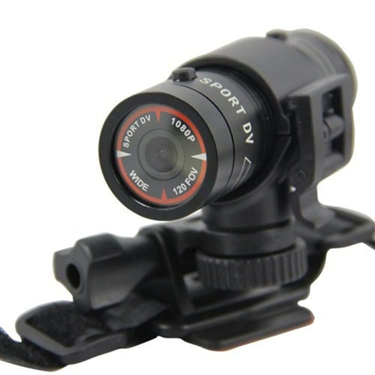 Cross-border F9 Sports Camera HD 1080P Bicycle Helmet Flashlight-style DV Camcorder Action Camera