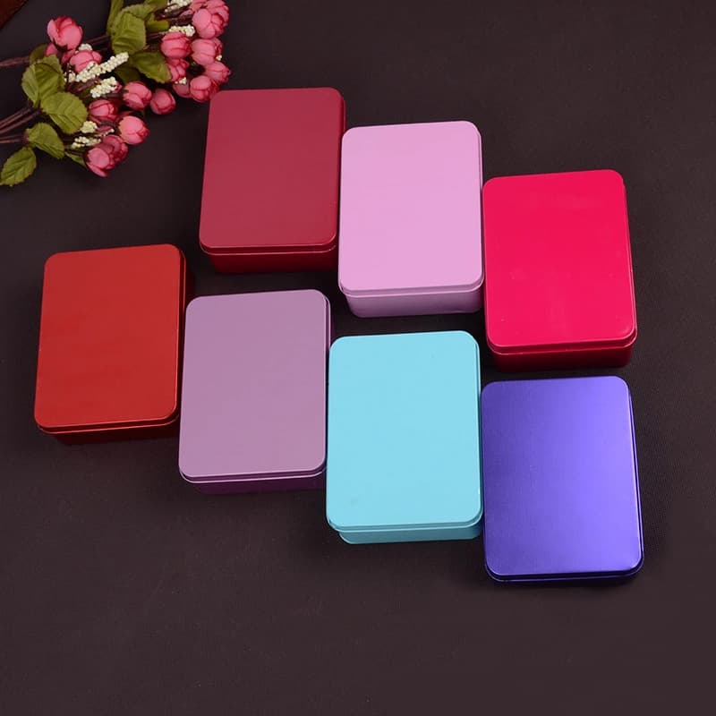 Creative Wedding Tin Box 120 Rectangular Iron Candy Box Rectangular Packaging Tin Large Gift Box