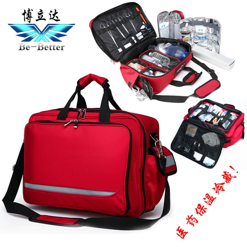 Bolidabe Better Portable Resuscitation First Aid Kit Cooler Bag Visit Bag Diagnostic Backpack